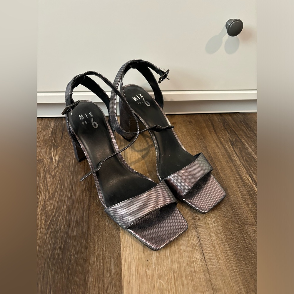 mixed number six heels, never worn